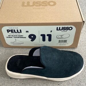 Lusso cloud Pelli jet black hairy suede
